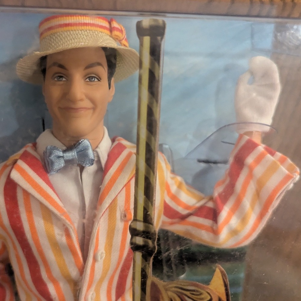 New Disney Mary Poppins Bert Doll Barbie Pink Label M0685 Dick Van Dyke Collect - Picture 3 of 10